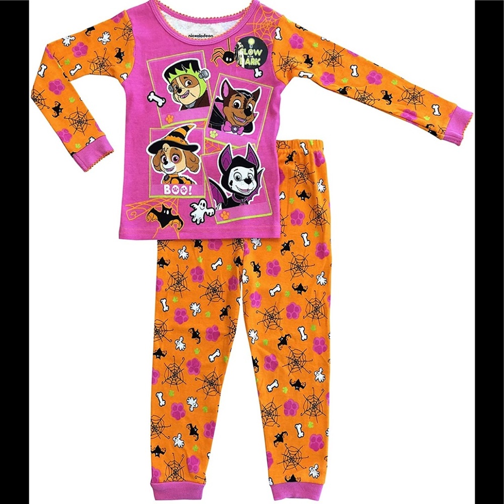 Paw Patrol Halloween Glow In The Dark Pajama 2T - Picture 1 of 1